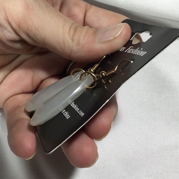 Teardrop Beaded Dangle Earrings (UC3) - Picture 6 of 7